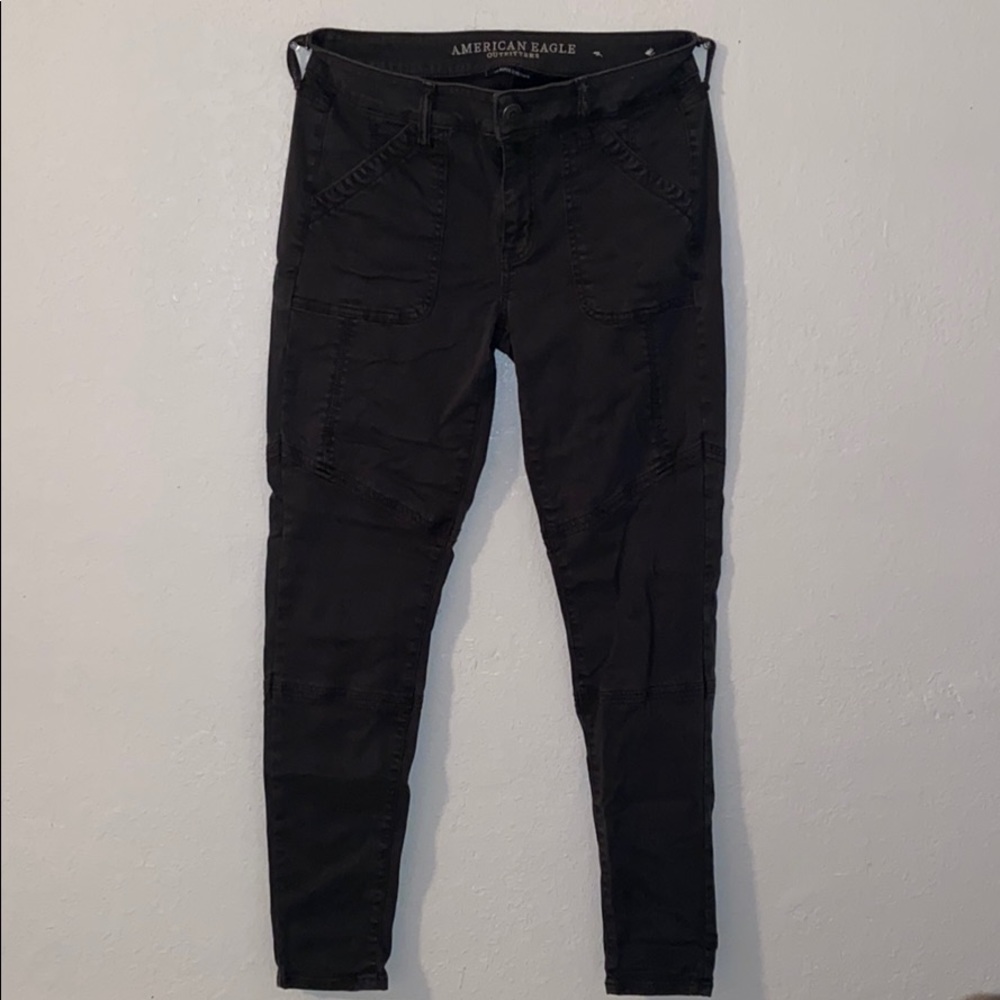 Dark Green American Eagle Skinny pants